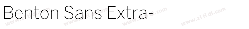 Benton Sans Extra字体转换